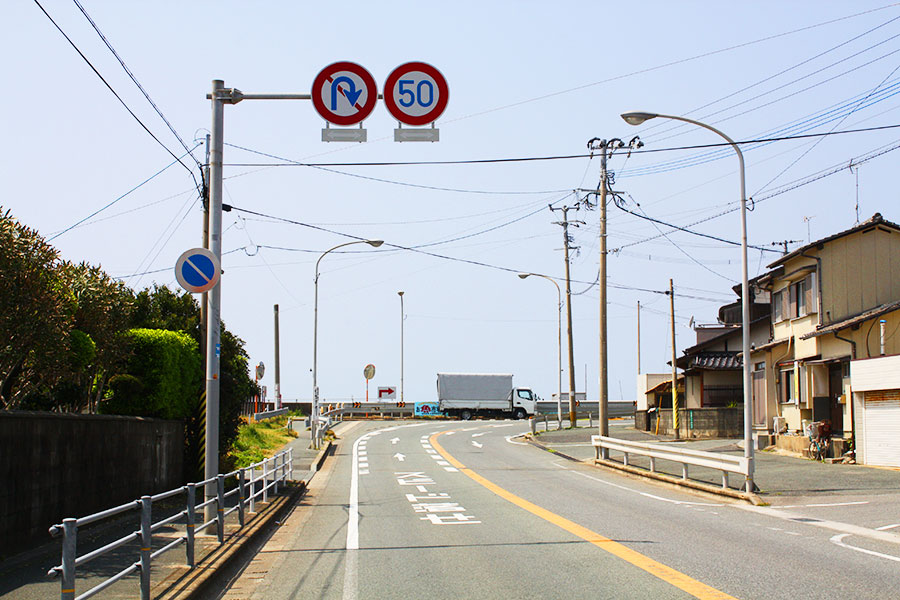 福間海岸が見え始めます